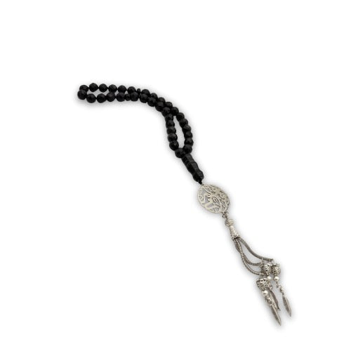 Custom Cut Black Onyx Rosary