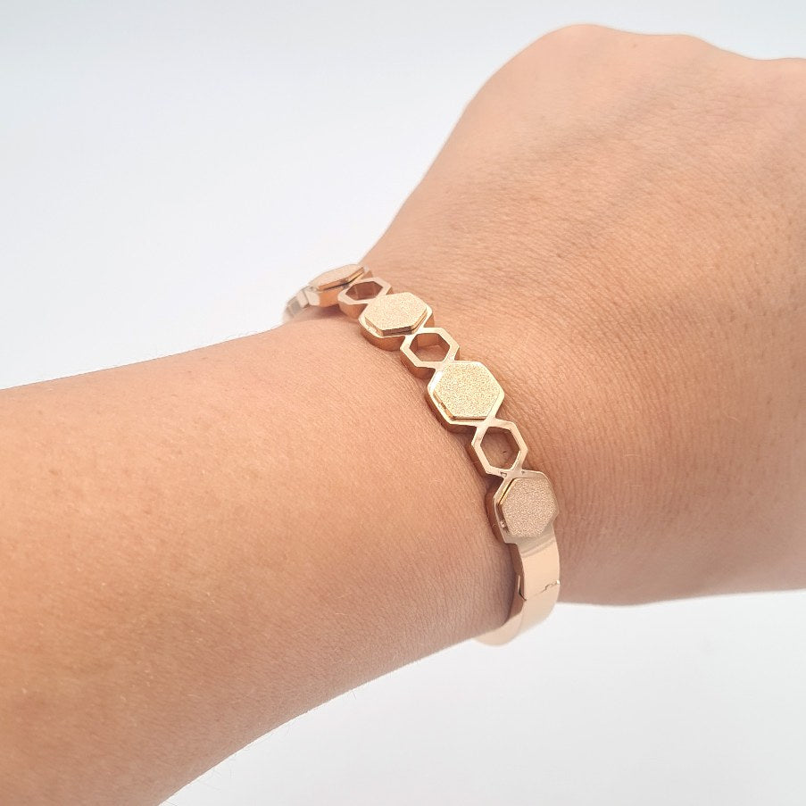 Custom Mini Hexagons Woman Bracelet