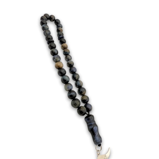 Custom Dark Agate Stone Rosary