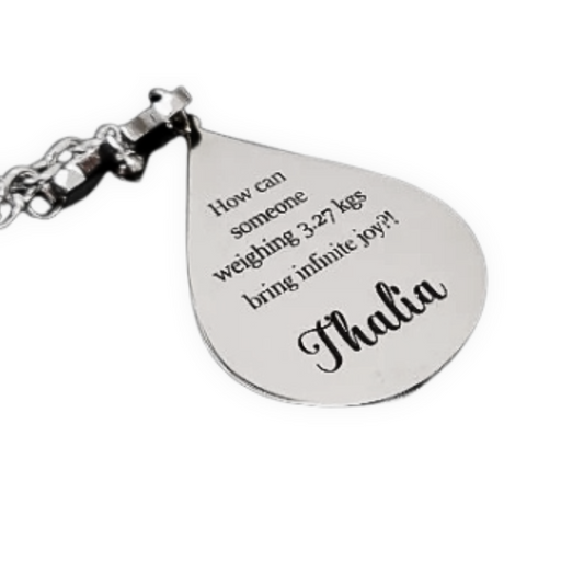 Custom Teardrop Arabic Keychain