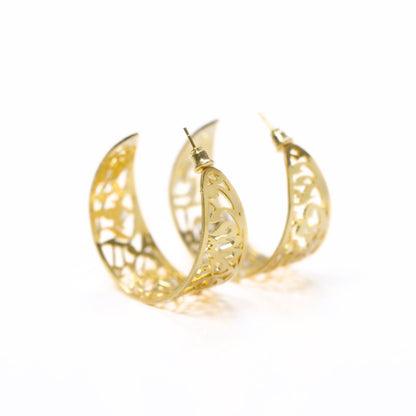 Arabic Loop Calligraphy Earring – Al-Hallaj Love Verse