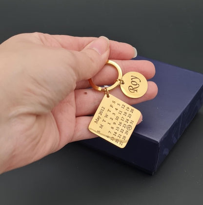 Personalized Calendar Keychain