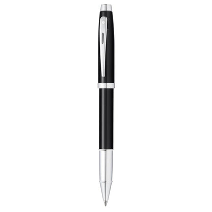 Glossy Black with Chrome Trims Rollerball Pen