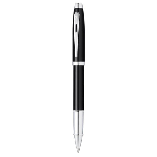 Glossy Black with Chrome Trims Rollerball Pen