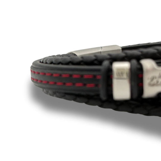Red Stitch Men Bracelet – Valentine Gift for Him