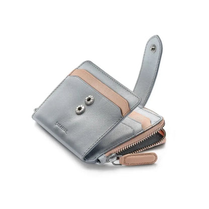 Sheaffer Expressions Gift Set – Blue & Pink Pearlised Ballpoint with Leather Wallet