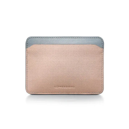 Sheaffer Expressions Gift Set – Blue & Pink Pearlised Ballpoint with Leather Card Holder