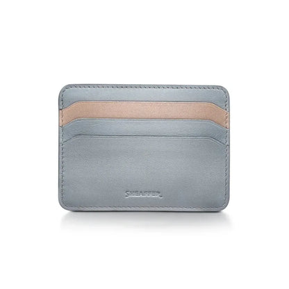 Sheaffer Expressions Gift Set – Blue & Pink Pearlised Ballpoint with Leather Card Holder