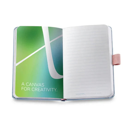 Sheaffer Gift Set: Expressions Blue and Pink Pearlised Gradient Ballpoint Pen Small Notebook