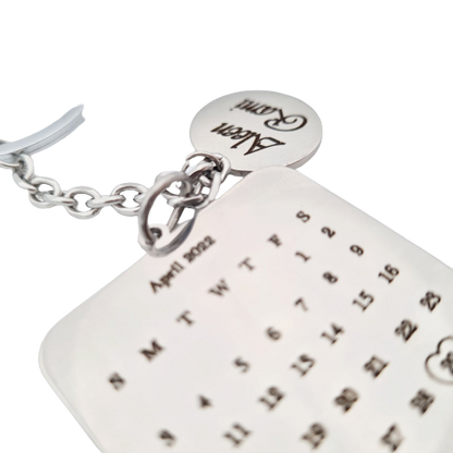 Personalized Calendar Keychain