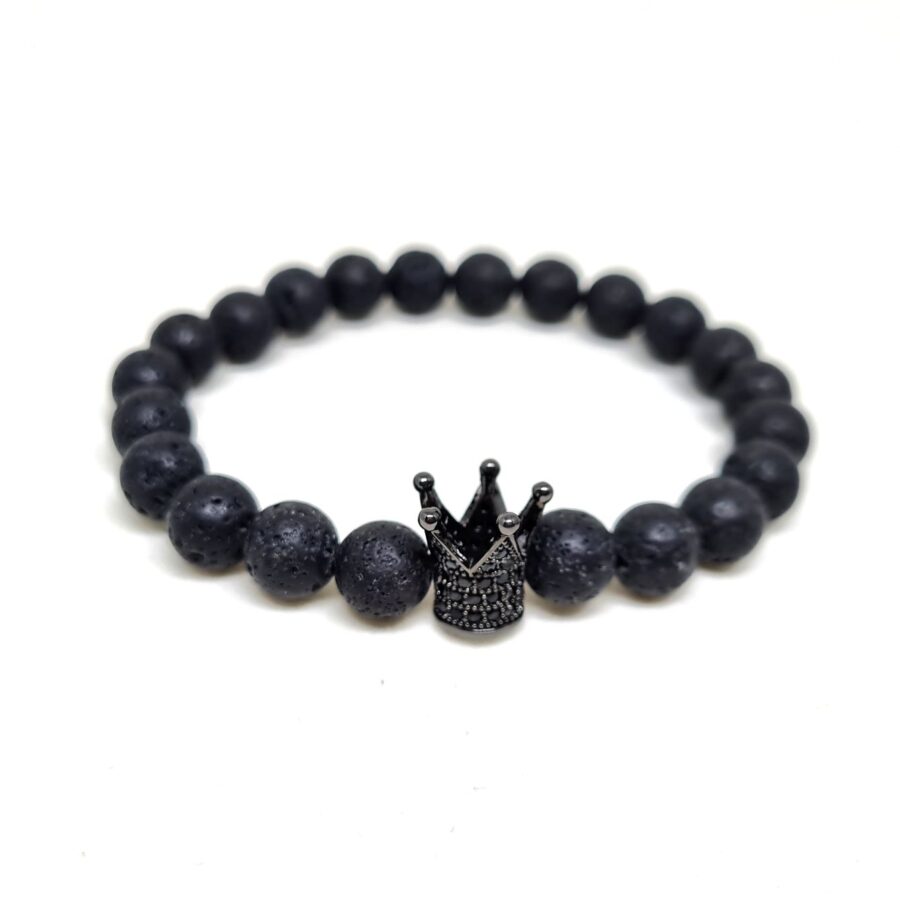 crown-lava-stone-men-bracelet-black